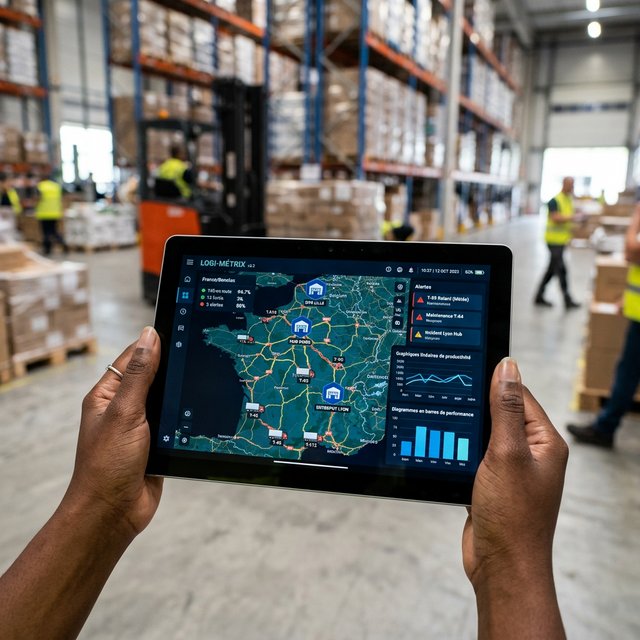 Tableau de bord logistique with carte dynamique