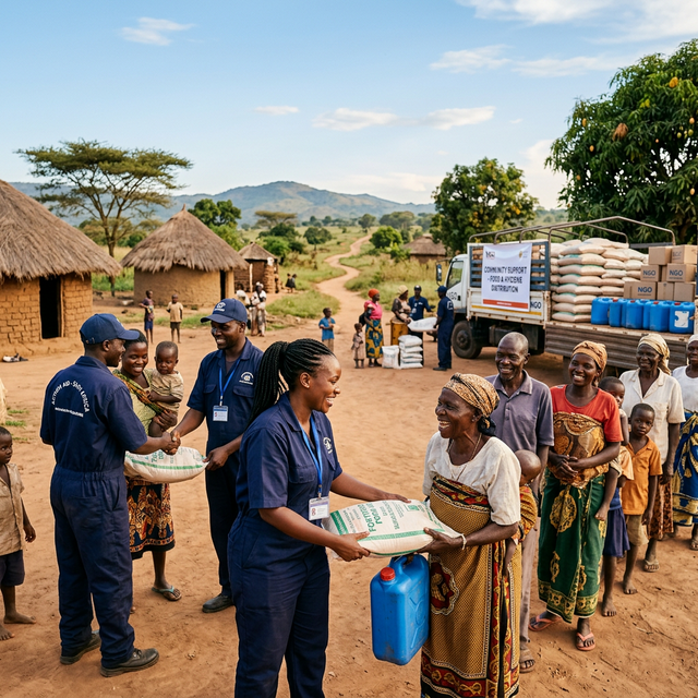 ONG en mission sur le terrain en Afrique